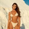 THE MYKO BEIGE BANDAGE BIKINI